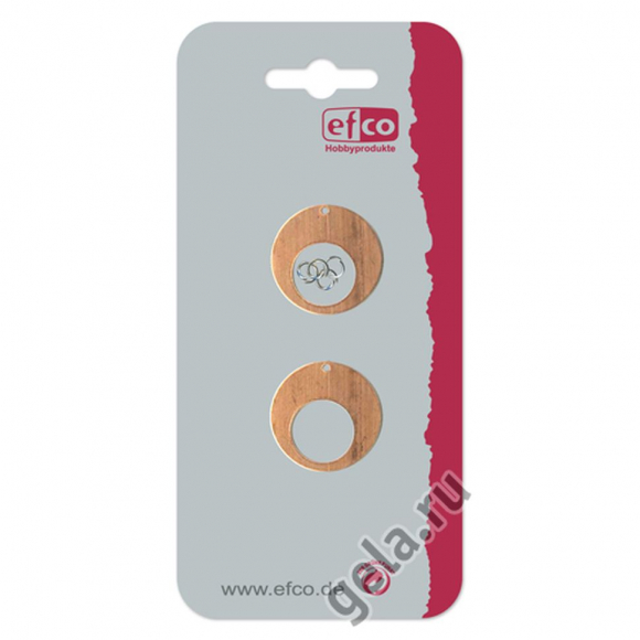 Подвеска "Круг", 1 отверстие, в комплекте 4 колечка