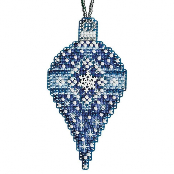 Набор для вышивания бисером MILL HILL Сапфировый снег 9х4 см Набор для вышивания бисером MILL HILL Сапфировый снег 9х4 см