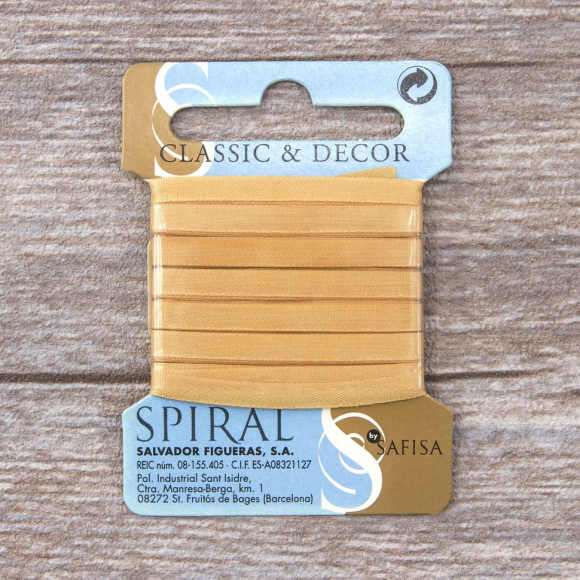 32218_Лента для вышивания SAFISA на блистере, 4 мм, 5 м, цвет 54, темно-бежевый