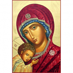 Алмазная мозаика на холсте ГРАННИ арт.Ag081 Богоматерь 20х30см