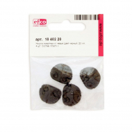 19483_Носики животных клеевые,цвет черный, пластик, диаметр 20 мм