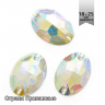 Стразы пришивные акриловые (Resin) Tesoro Crystal арт.TS.ED5.3.10 цв.AB Crystal 18х25 мм уп.5 шт