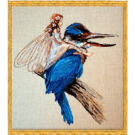 Набор для вышивания NIMUE арт.64-M010 K Le Martin-Pecheur (Зимородок) 20х28 см