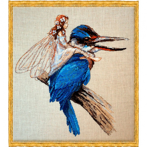 Набор для вышивания NIMUE арт.64-M010 K Le Martin-Pecheur (Зимородок) 20х28 см Набор для вышивания NIMUE арт.64-M010 K Le Martin-Pecheur (Зимородок) 20х28 см