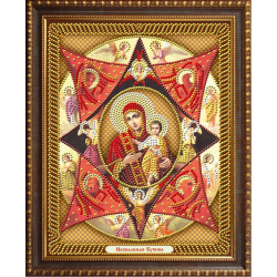 Набор для изготовления картин АЛМАЗНАЯ ЖИВОПИСЬ арт.АЖ.5048 Икона Неопалимая Купина 22х28 см