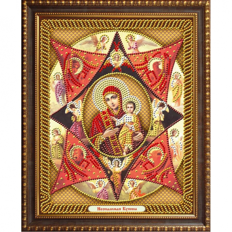 Набор для изготовления картин АЛМАЗНАЯ ЖИВОПИСЬ арт.АЖ.5048 Икона Неопалимая Купина 22х28 см
