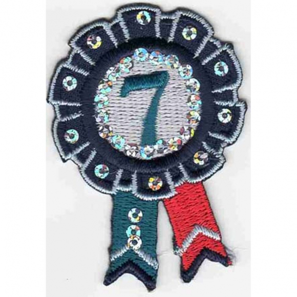 Термоаппликация HKM "Schleife Platz 7 mit Pailletten"