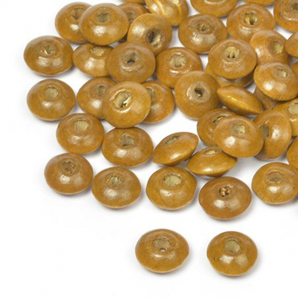 Бусины деревянные MAGIC HOBBY арт.MG-B 478 цв.2 св.коричневый уп.40г 4х8мм, in ?2 мм 250±3 шт.