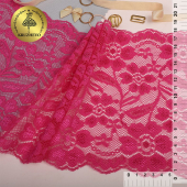 Кружево-стрейч арт.TBY RY08 шир.180мм цв.фуксия-А уп.18,3м