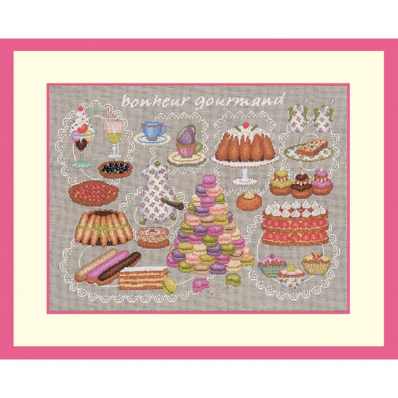 Набор для вышивания Le Bonheur des Dames арт.1155 Bonheur Gourmand (Cчастье лакомки) 36х27 см