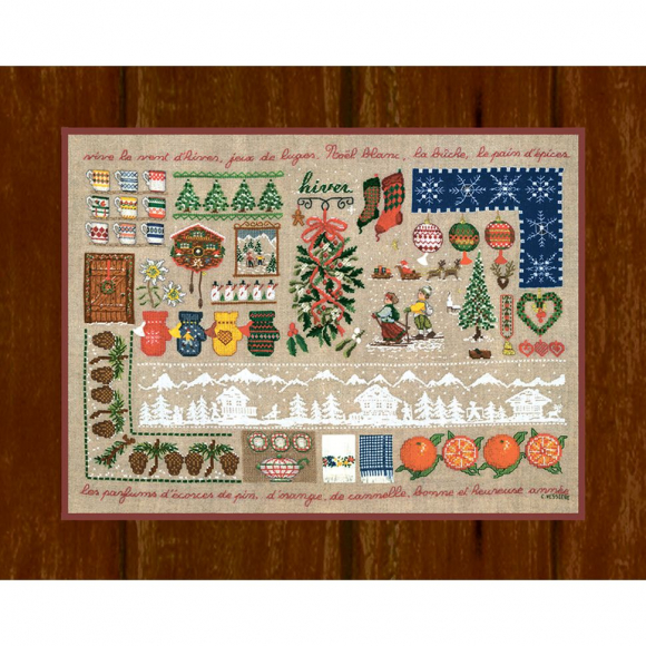 Набор для вышивания Le Bonheur des Dames арт.1134 Hiver (Зима) 30х40 см