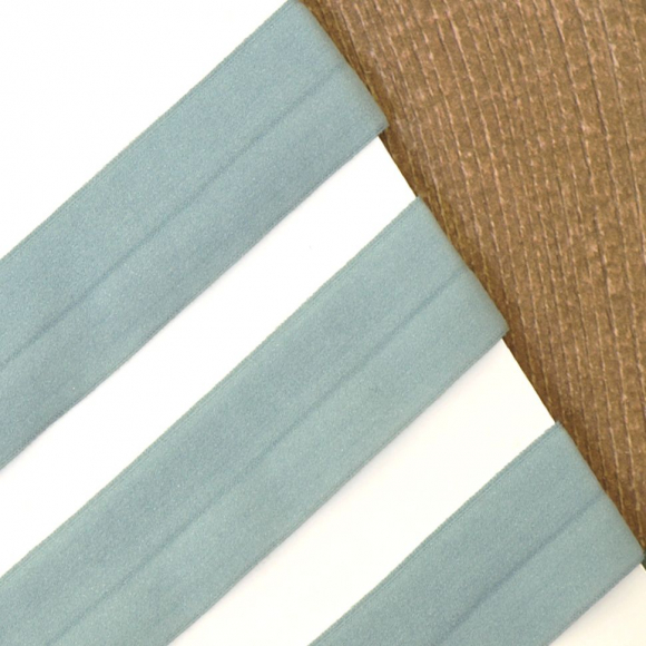 Резинка-бейка, 20 мм, цвет серо-голубой