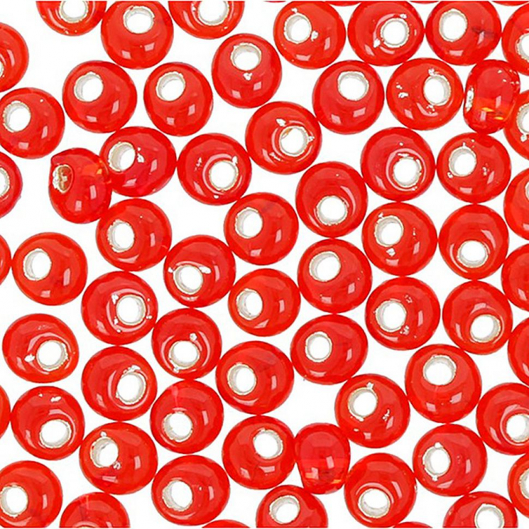 Бисер Япония "TOHO" MAGATAMA №3  3 мм 5 х 5 г №0025 оранжево-красный