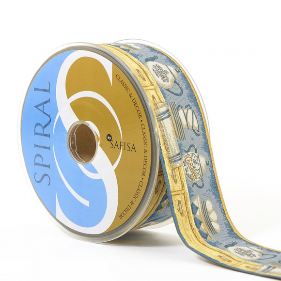 109311_Лента жаккард SAFISA, 50 мм, 15 м, цвет 01