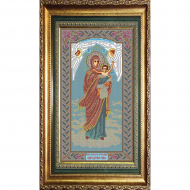 Набор для вышивания бисером GALLA COLLECTION арт.И 041 Икона Божией Матери Благодатное небо 20x36 см