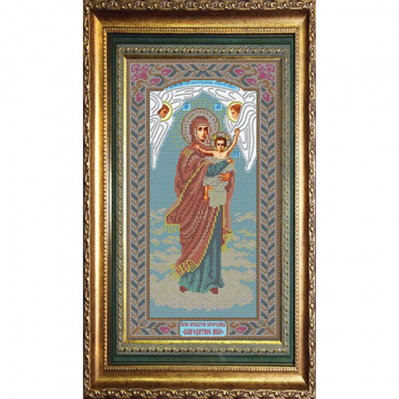 Набор для вышивания бисером GALLA COLLECTION арт.И 041 Икона Божией Матери Благодатное небо 20x36 см