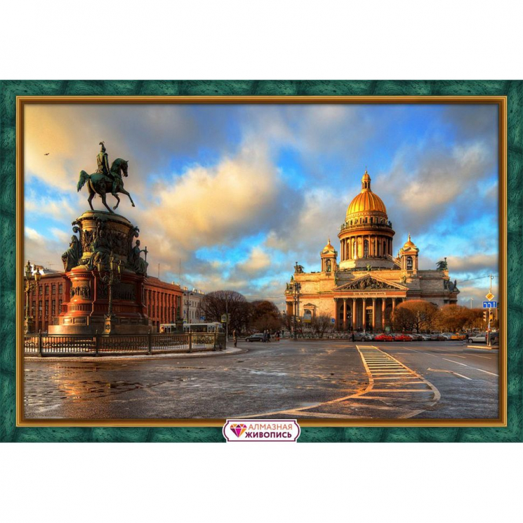 Набор для изготовления картин АЛМАЗНАЯ ЖИВОПИСЬ арт.АЖ.1953 Исаакиевская площадь