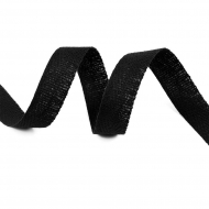 Тесьма киперная 13 мм хлопок 1,8г/см арт.12.2С-253К.13.005 цв.черный уп.50м
