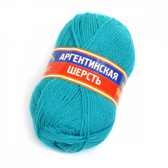 Пряжа для вязания КАМТ Аргентинская шерсть (100% импортная п/т шерсть) 10х100г/200м цв.086 св.изумруд