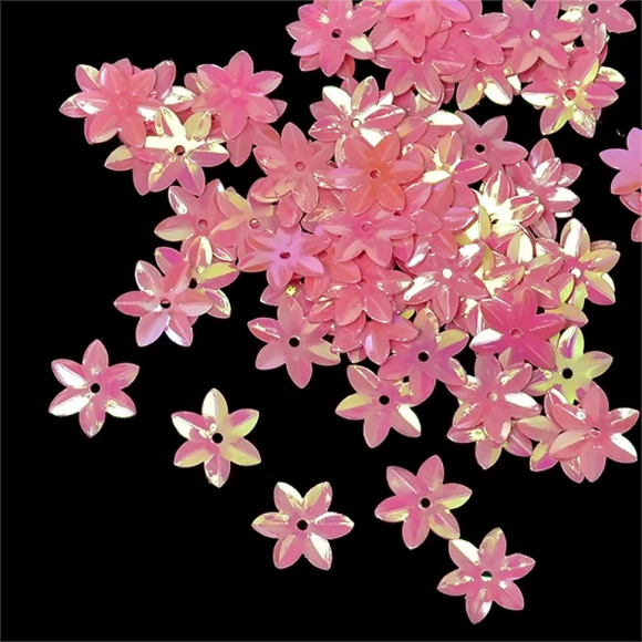 Пайетки россыпью арт.TBY-FLK462 15мм цв.029 розовый уп.50г