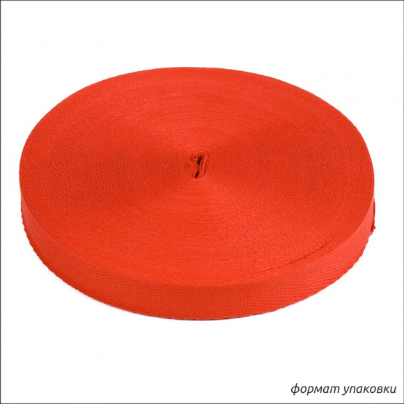 Тесьма киперная 17 мм хлопок 1,8г/см арт.12.2С-256К.17.160 цв.красный уп.50м