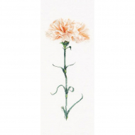 62580_Набор для вышивания "Персиковвая гвоздика", канва аида 18 ct
