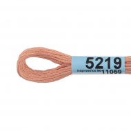 Нитки для вышивания Gamma мулине (3173-6115) 100% хлопок 24 x 8 м цв.5219 бежево-розовый