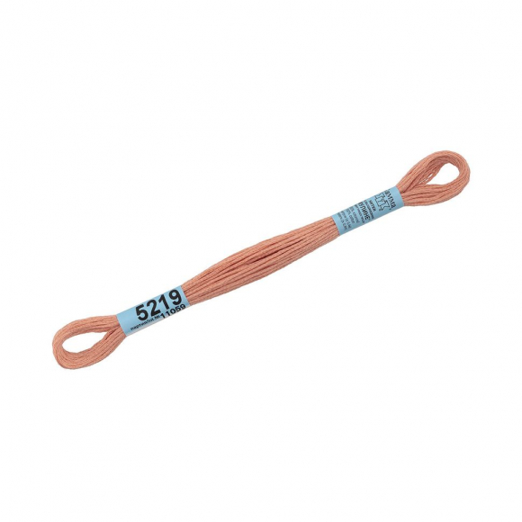 Нитки для вышивания Gamma мулине (3173-6115) 100% хлопок 24 x 8 м цв.5219 бежево-розовый