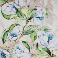 Ткань шелк Армани креп 90 г/м? 97% полиэстер, 3% лайкра шир.148 см арт.T.0297.5 цв.05 белый рул.25м