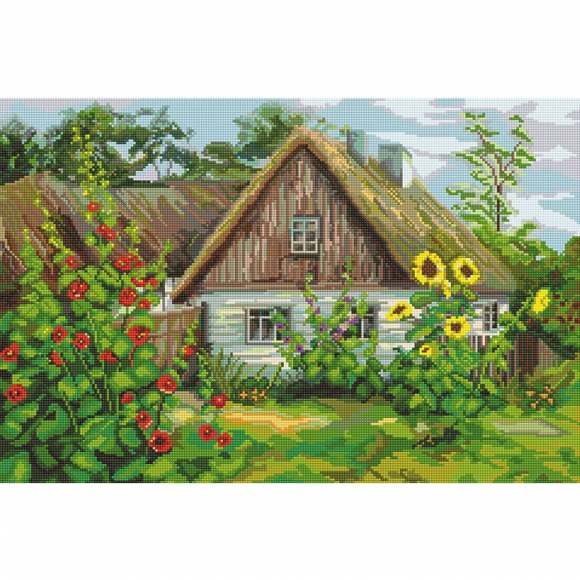 161457_Картина стразами "Лето в деревне" 161457_Картина стразами "Лето в деревне"