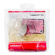 96837_Набор лекал для заготовок-шестигранников, 8 размеров (3/4”,1”,1 1/4”,1 1/2”,1 3/4”, 2”, 2 1/2”, 3”)