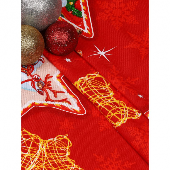 Ткань Рогожка 165 г/м? 100% хлопок шир.150 см арт.Rg.0409.4.5 цв.04 красный уп.5м