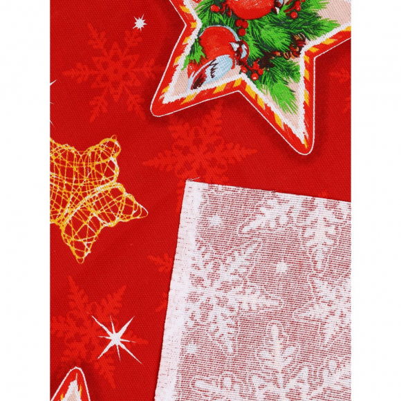 Ткань Рогожка 165 г/м? 100% хлопок шир.150 см арт.Rg.0409.4.5 цв.04 красный уп.5м