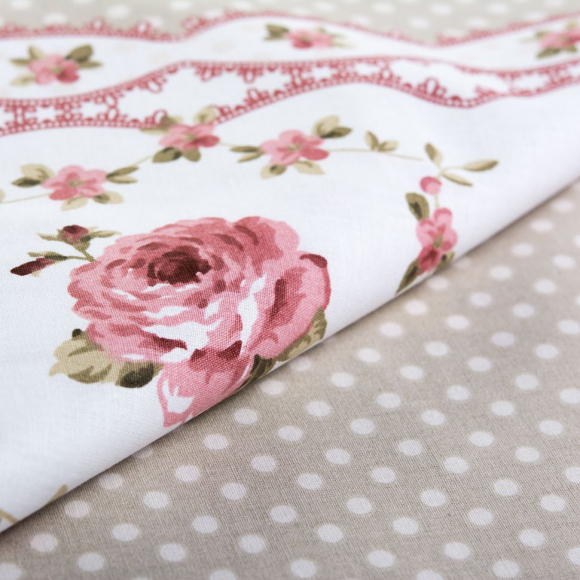 Ткань ранфорс Прованс, арт.WH 10964-v11, 130г/м?,100% хлопок, шир.240см, цв.брусника, уп.3м