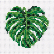 Набор для вышивания KLART арт. 12-012 Монстера 9х9,5 см