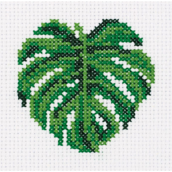 Набор для вышивания KLART арт. 12-012 Монстера 9х9,5 см