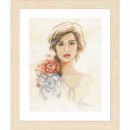 Набор для вышивания LANARTE арт.PN-0158331 Romantic lady 33х38 см