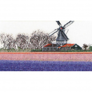 Набор для вышивания THEA GOUVERNEUR арт.474 Поля гиацинтов 24х14 см