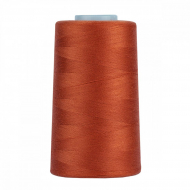 Нитки швейные 50/2 полиэстер 5000 ярд цв.141 рыжий MAX
