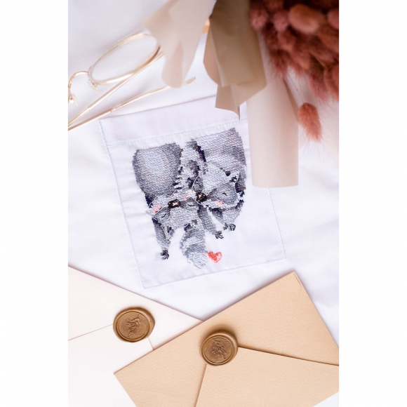 Набор для вышивки крестом на одежде АБРИС АРТ арт. AHО-006 На кончике хвоста 8,2х9,8 см