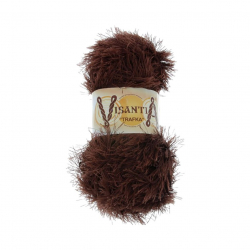 Пряжа VISANTIA TRAFKA (100% полиэстер) 5х100г/150 м цв.0093 коричневый