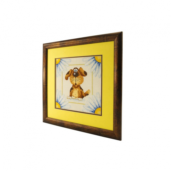 36118_Вышитая картина "Щенок"