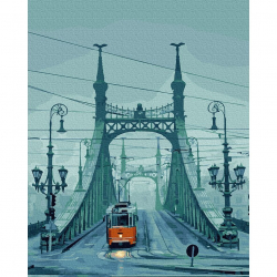 Картины по номерам Molly арт.KH0935 Будапешт. Мост свободы (21 цвет) 40х50 см