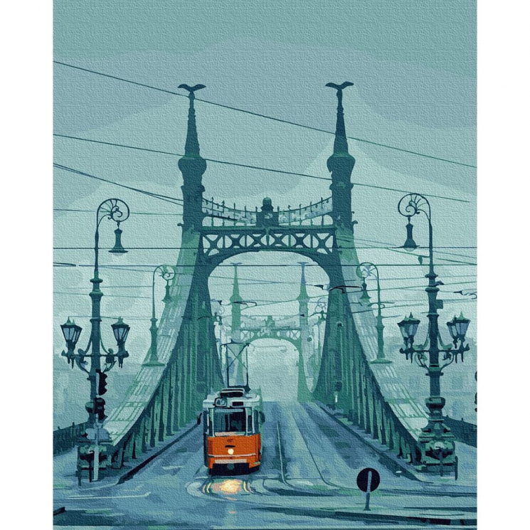 Картины по номерам Molly арт.KH0935 Будапешт. Мост свободы (21 цвет) 40х50 см