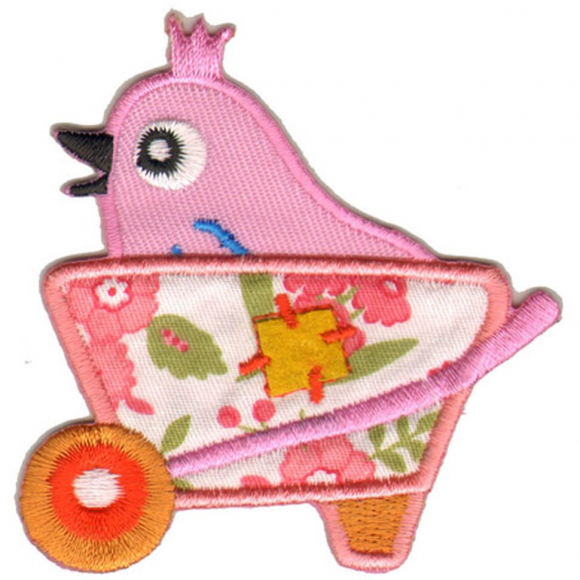 Термоаппликация HKM "Птичка в тачке" Термоаппликация HKM "Птичка в тачке"