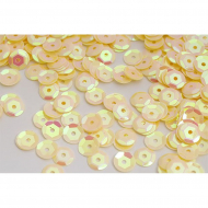 Пайетки россыпью арт.TBY-FLK032 8мм цв.20 св.желтый уп.50г