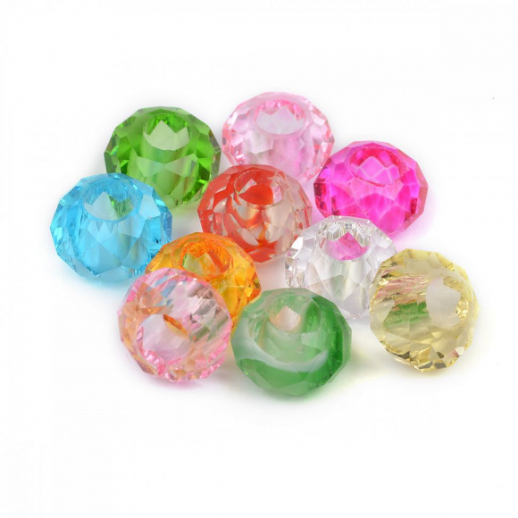 Бусины стеклянные TESОRO  арт.TS-PNWO цв.ассорти уп.10шт