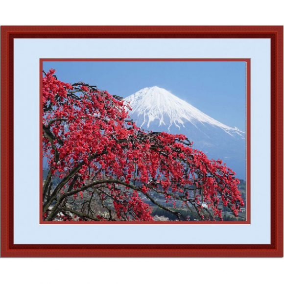 Рисунок на ткани (Бисер) КОНЁК арт. 9698 Сакура 29х39 см