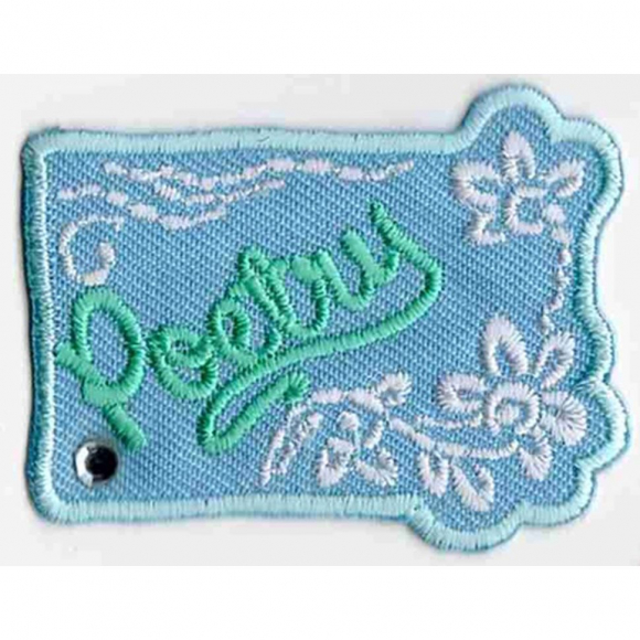 Термоаппликация HKM "Poetry gr?n mit wei?er Verzierun"