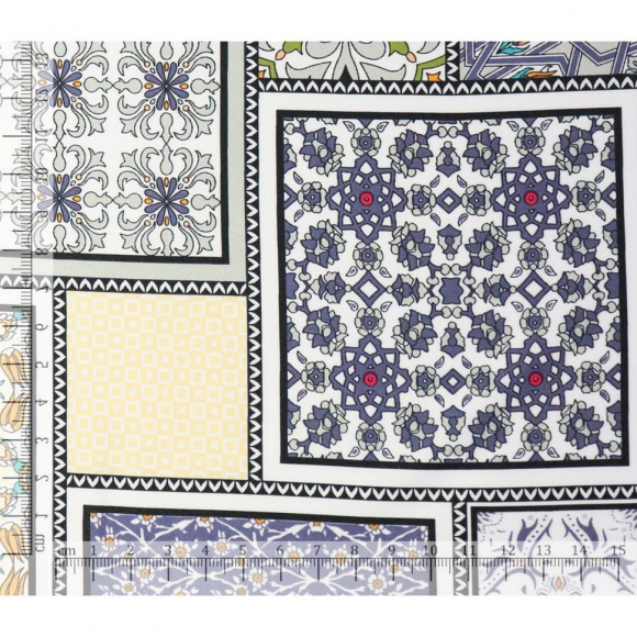 Ткань шелк Армани 90 г кв.м 97% полиэстер, 3% спандекс шир.145 см арт.Р.20231.04 цв.04 мультиколор уп.25м